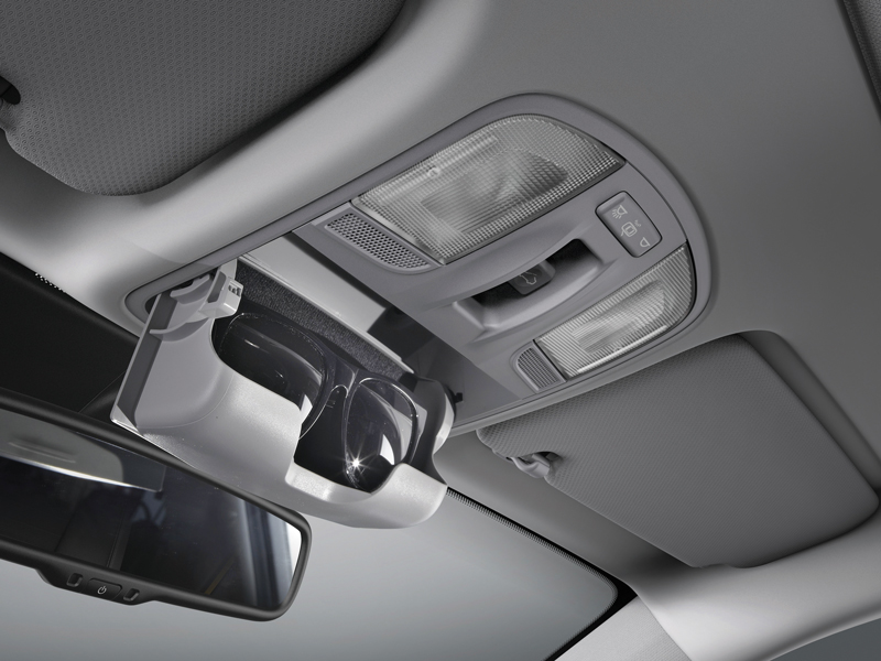 Overhead Console Lamp With Sunglass Case